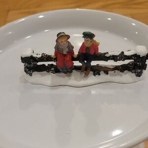 Department 56 Vintage Village Accessories Holy Split Rail Fence With Children